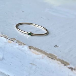 Bitty catbird emerald ring